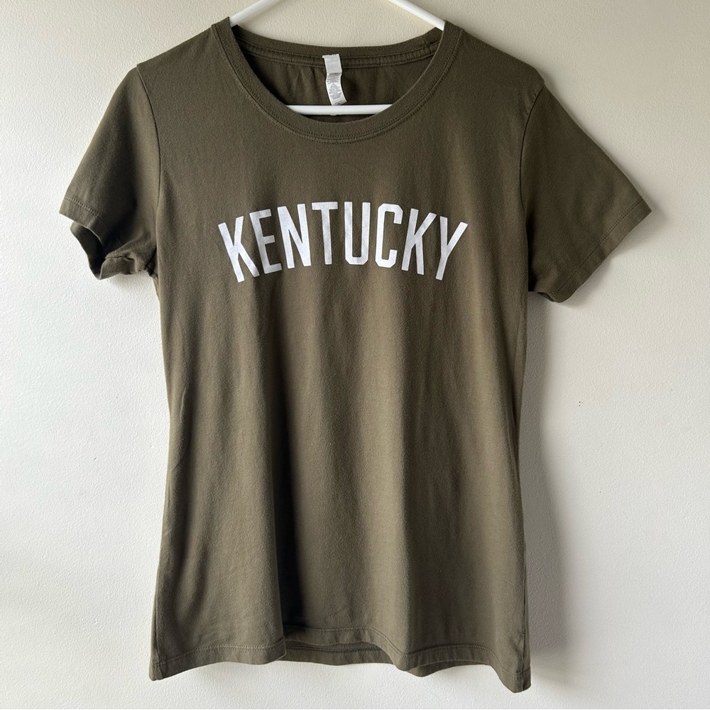 5 FOR $25 | KENTUCKY Short Sleeve Olive Green Tee Shirt S